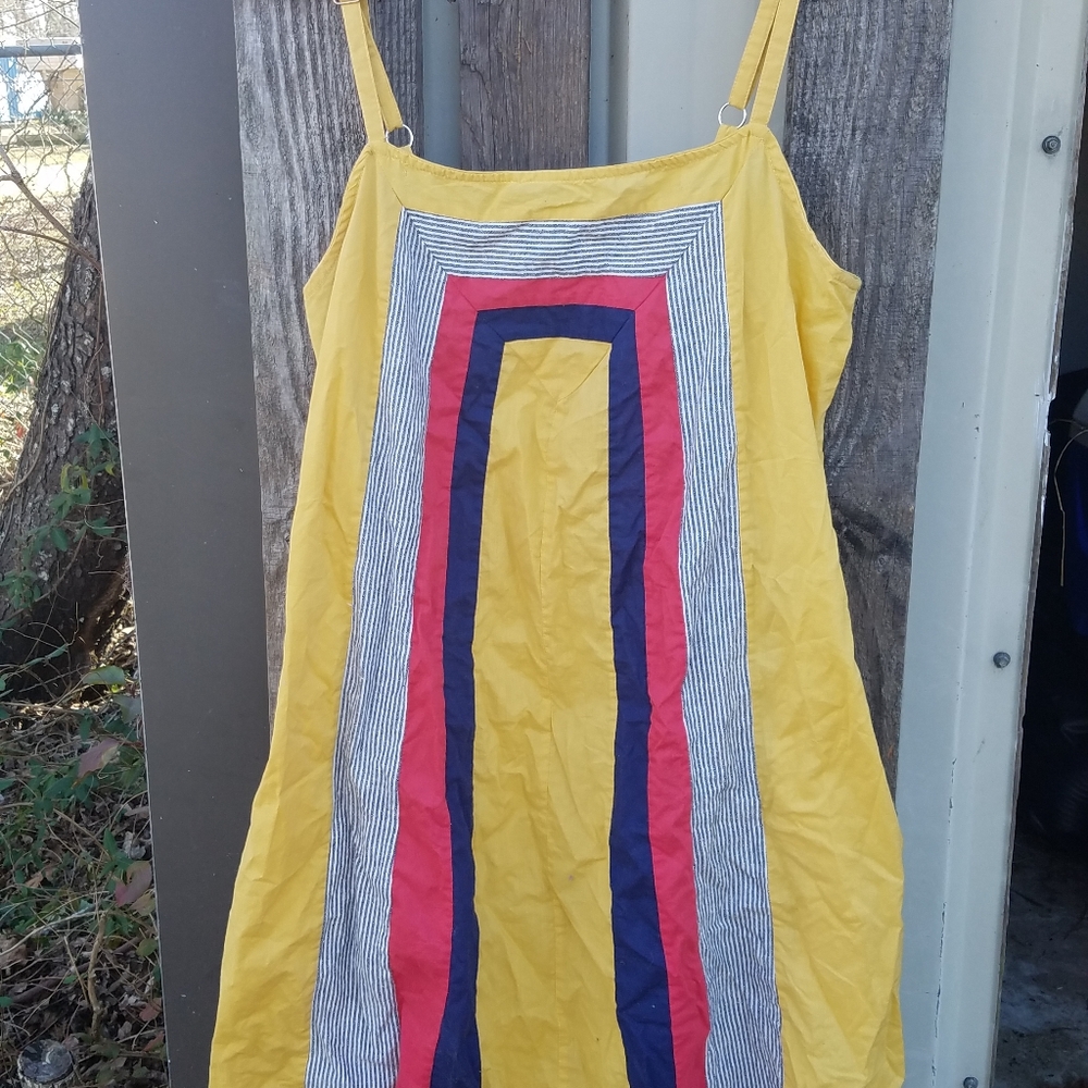 Anthropologie Allihop Yellow Retro Dress